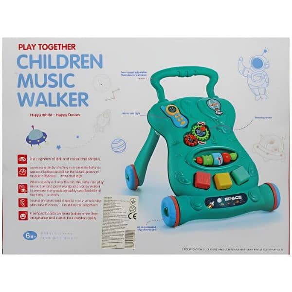 Play Together Children 2 In 1 Music Walker With Rattles, 5