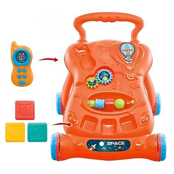 Play Together Children 2 In 1 Music Walker With Rattles, 6