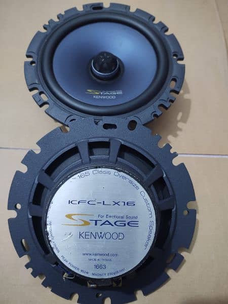 Original imported branded Geniune Kenwood door Component speaker 6.5 5