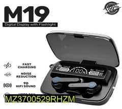 Delivery all Pakistan (M19 wireless Earbuds Black)