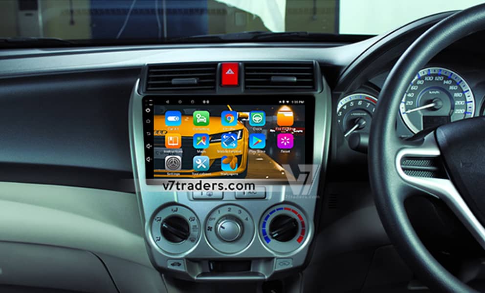 V7 Honda City Android Car LCD Panel GPS Navigation DVD Screen 1