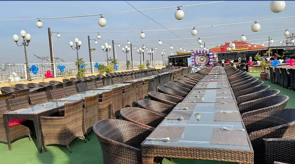 Rattan Jojio Dining Chairs, Cafe Restaurant Hotel rooftop furniture 2