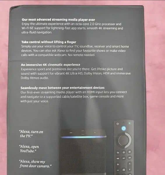 Amazon Fire tv Cube 3rd Gen latest with Enhanced Alexa Voice Remote 5