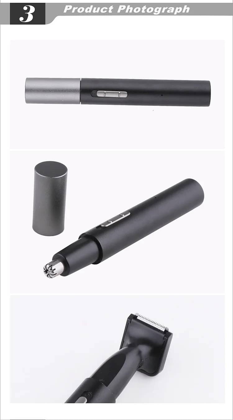 Kemei KM-6664 USB Charging 2 In 1 Shaver Replaceable Blade Trimmer 7