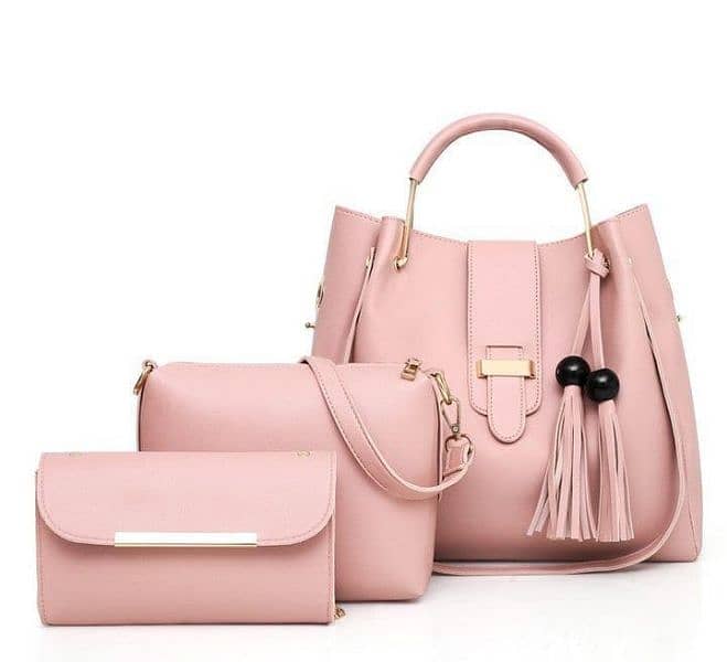 Beautiful Bags For Women PU Leather Plain Handbags 1