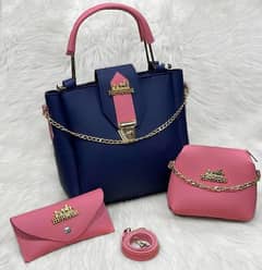 Beautiful Bags For Women PU Leather Plain Handbags