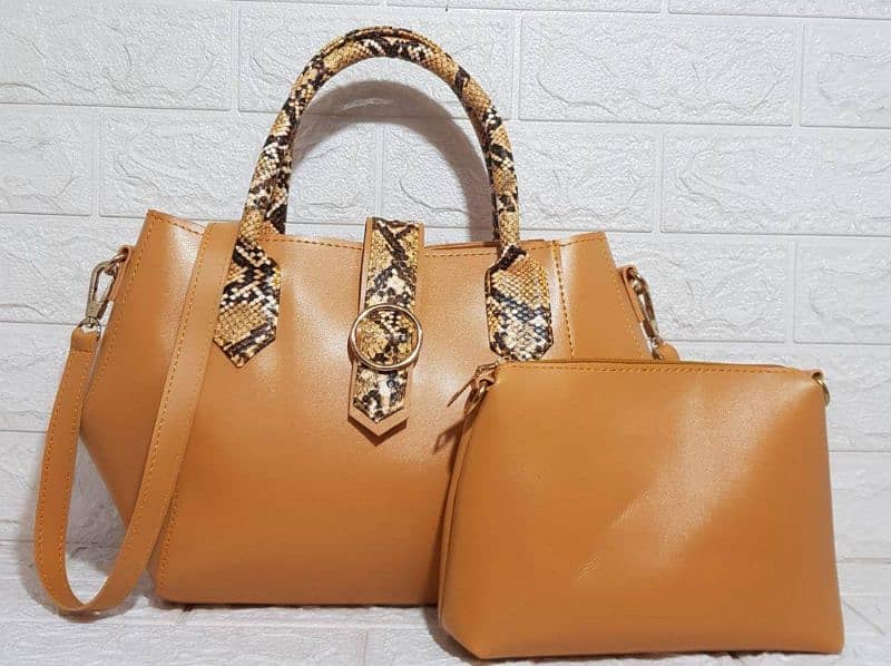 Beautiful Bags For Women PU Leather Plain Handbags 17