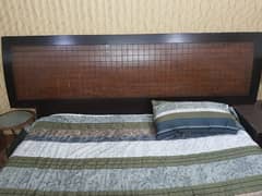 King Size Bed set, Side Tables, wihout mattress