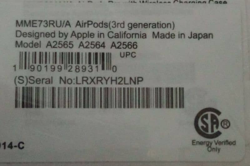 Airpods #3 (3rd Generation) || Pinpack Piece || Warranty from Company 1