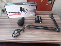 BM 800 Mic High Quality with Phantom Power Supply and Holding Arm