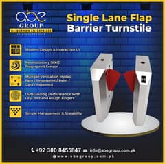 Single Lane Flap Barrier Turnstile Barrier with RFID reader