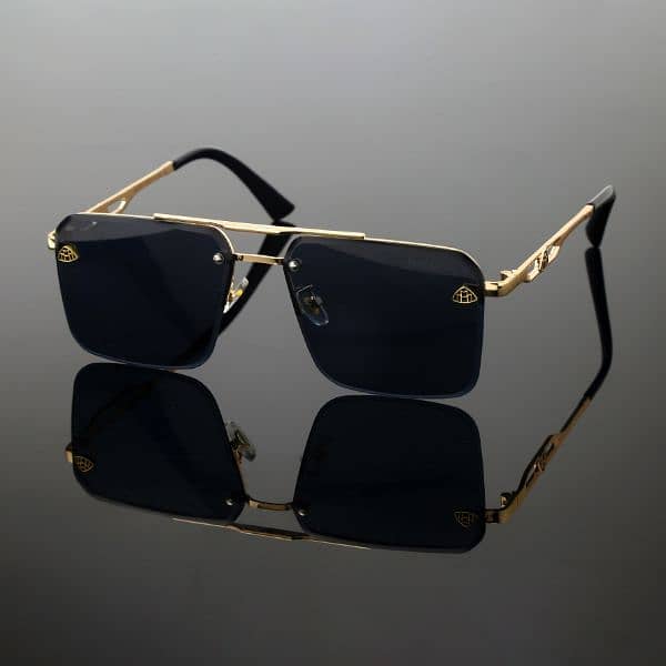 MayBach Black Gold Stylish Sunglasses 0
