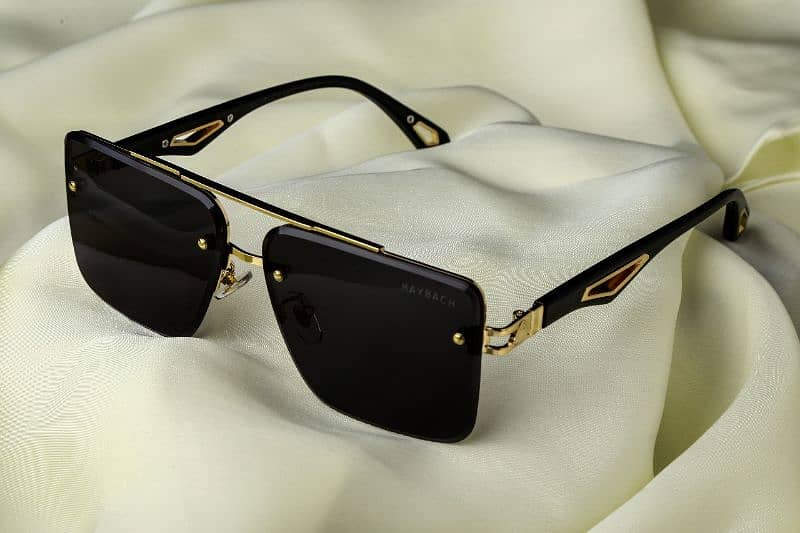 MayBach Black Gold Stylish Sunglasses 1