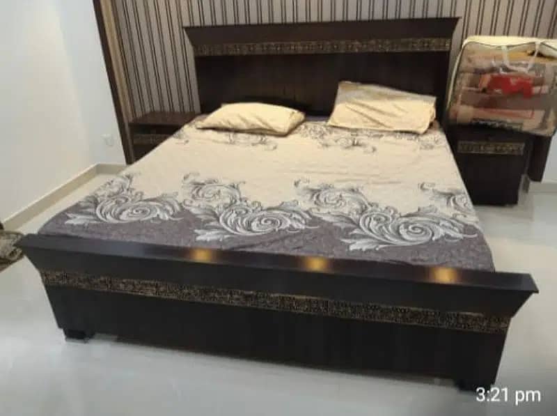 Double bed / bed set / Side Tables / Dressing Tables / bed / king bed 9