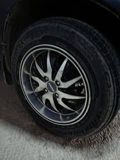 Deep dish Faroo Rims with New tires 2 months used,Car parts Alloy rims 0