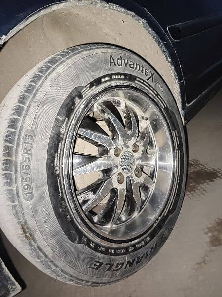 Deep dish Faroo Rims with New tires 2 months used,Car parts Alloy rims 3