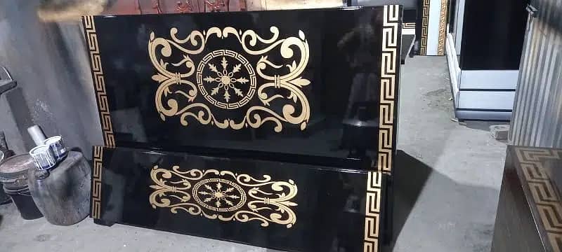 bed set / double bed / versace bed set / high gloss bed 4
