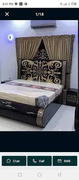 bed set / double bed / versace bed set / high gloss bed 7