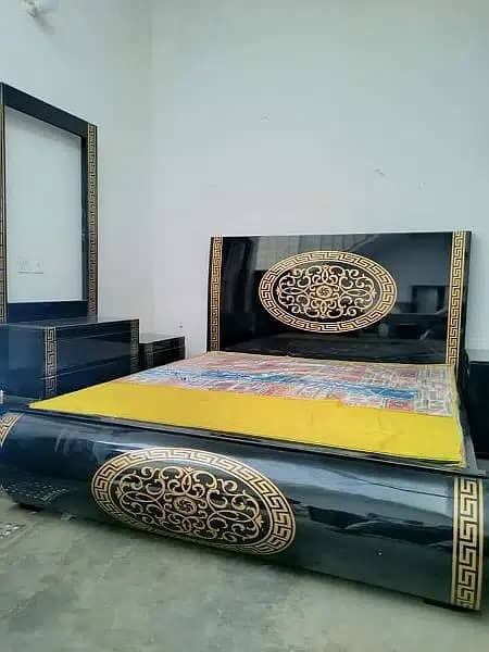 bed set / double bed / versace bed set / high gloss bed 9