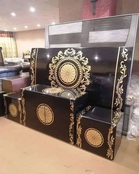 bed set / double bed / versace bed set / high gloss bed 15
