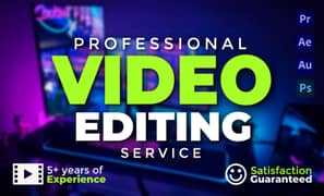 Professional Youtube Video Editor/Editing Service