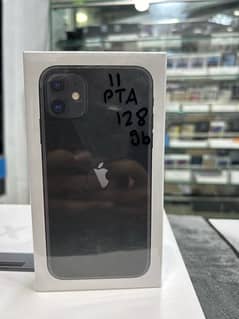 Apple iPhone 11 128GB Pta approved Black Color Box pack