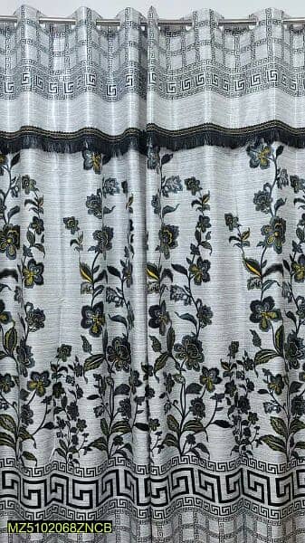 1 pc Crystal Silk Printed Curtain 1