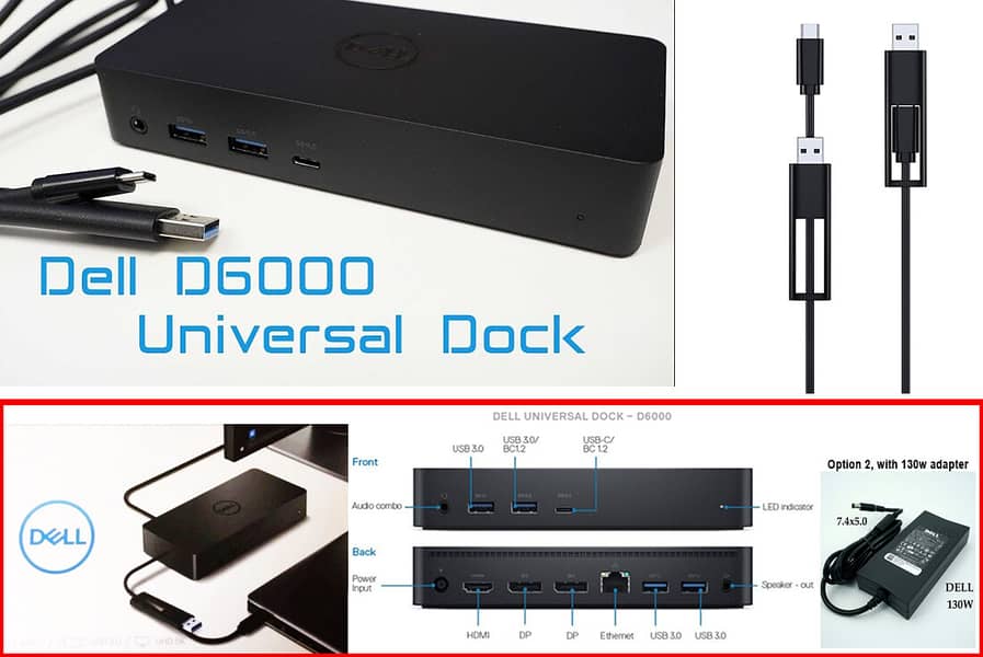 Docking Station | Dock | Dell Dock | USB Type C Dock/ (Qty Available) 10