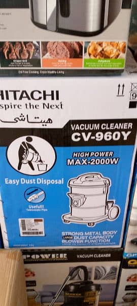 New) Hitachi High Power Vacuum Cleaner - 21 Liter Dust Capacity 3