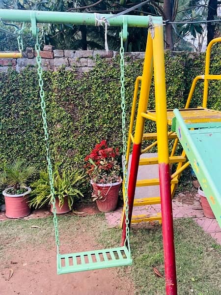 Outdoor Swing Bucket & Slide Set 5