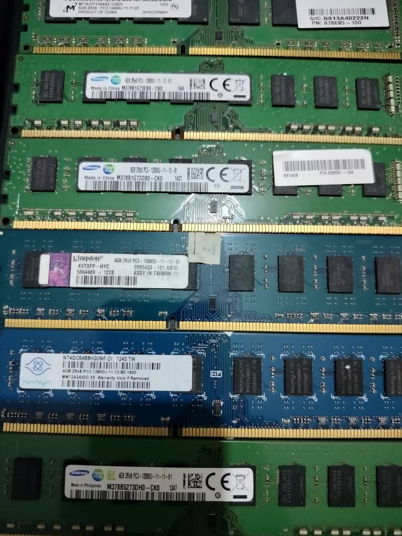 DDR 3 2 4 8 GB RAM 12800u 1333mhz 1600mhz Computer Desktop System PC 1