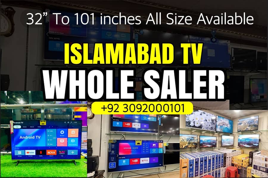 Islambad Sale Point : 55 Smart New Latest 2k & 4k LED TV 2024 New Mdl 3