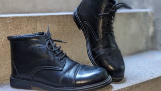 Black Long Boots For Men Size 43/44 Both