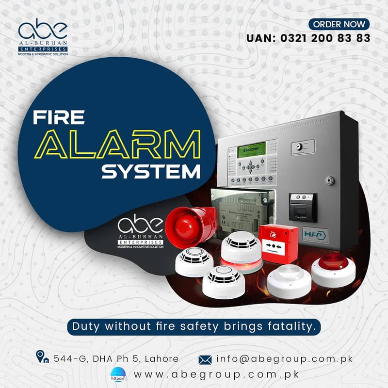 Fire Alarm heat and smoke detection system. 0