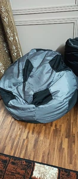 xxl bean bags with stool 3