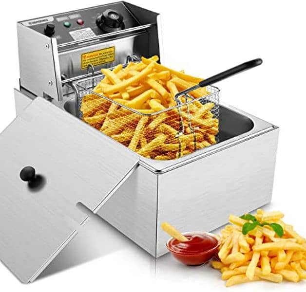 6L Electric Deep Fryer For Fries Zinger Air Fryer Blender Baking Oven 0