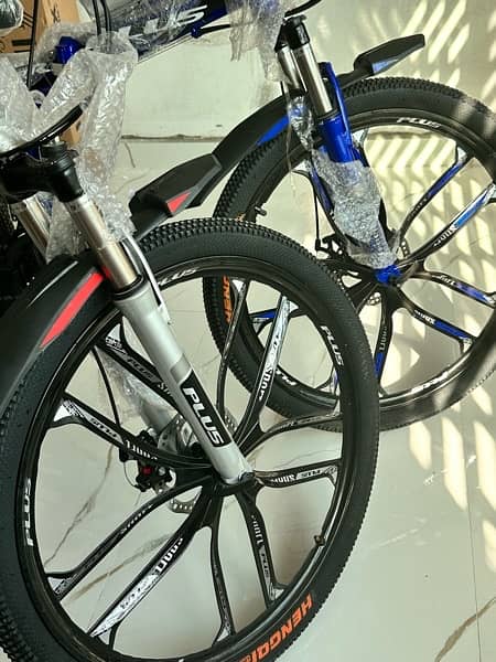 foldable bicycle with alloy rims 4