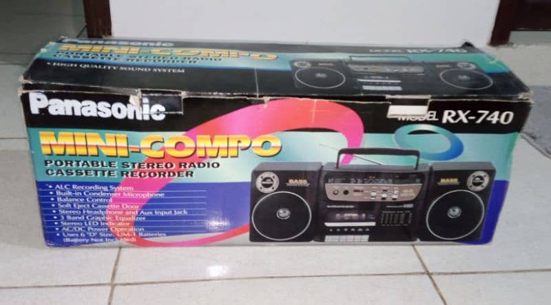 Panasonic Cassette Player and Recorder 0