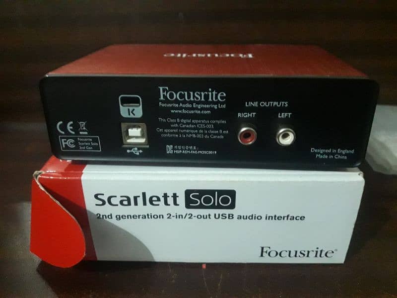 focusrite scarlett solo 2nd generation 3