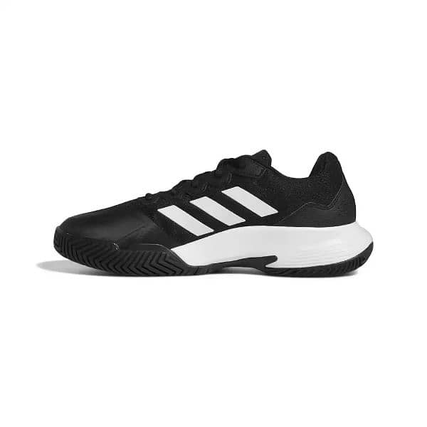 adidas GameCourt 2 Men's Tennis Shoe (Black/White) 1