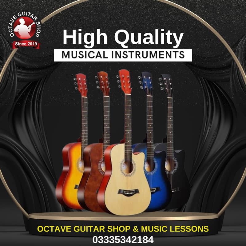 High Quality Guitars at Octave Guitar Shop Islamabad 0