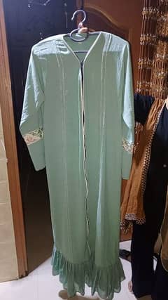 green abaya desent look 0