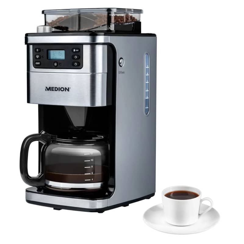 MEDION coffee machine with grinder and thermos 7