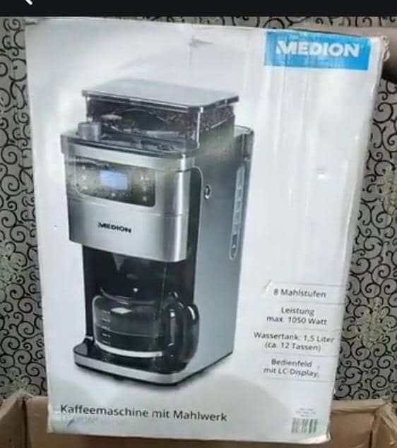 MEDION coffee machine with grinder and thermos 8