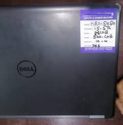 Dell Laptop Core-i5 5th Generation, 8 GB Ram, 500GB SSD