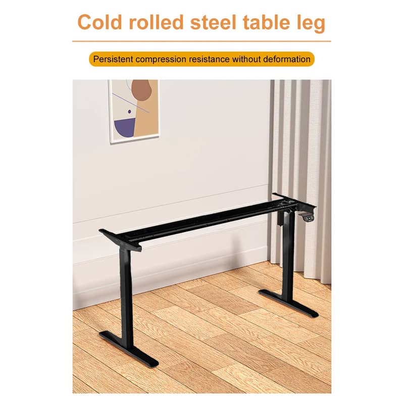 Height adjustable table frame for gaming computer table or office use 6