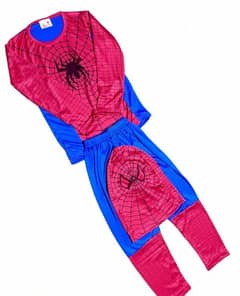 3 PCs Kids Stitched Spiderman Costume