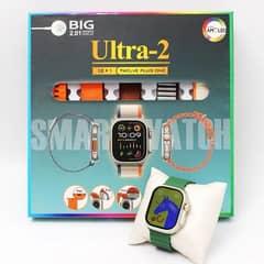 Ultra-2(12+1) Watch with Earpods  and 10 different straps