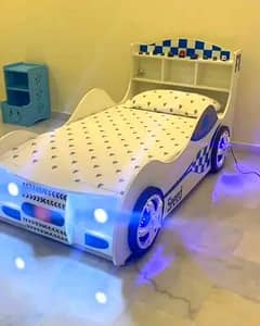 Kids Car Bed with Free Sidetable
