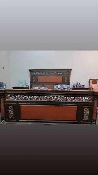 wooden bed set (chinioti) 2